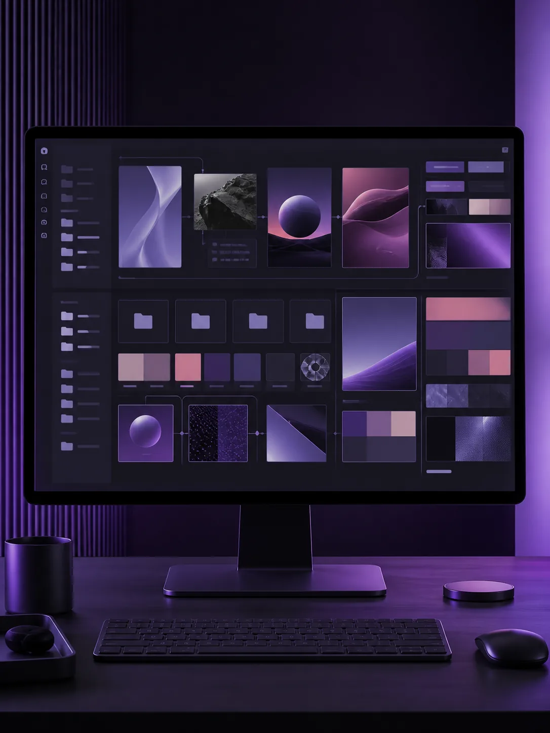 Organised creative library for multiple brands
